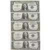 Image 1 : 5 SILVER $1 CERTIFICATES HIGH GRADES AU AND UNCIRULCATED  19354 