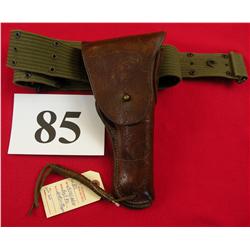 U.S. 1911 GI holster and Web belt