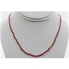 Image 1 : Red Garnet round beads 24.19 ctw Necklace
