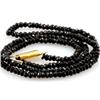 Image 1 : Natural Black Spinal Necklace 40.51ctw with brass clasp