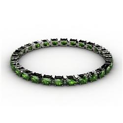 Genuine 11.96 ctw Emerald Bracelet 10kt White or Yellow Gold 7g