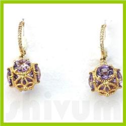 Genuine 0.09 ctw 14k Yellow Gold Earring 16" 4.61g