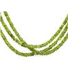 Image 3 : Natural Peridot Round Faceted Beads Necklace w/brass clasp