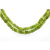 Image 2 : Natural Peridot Round Faceted Beads Necklace w/brass clasp