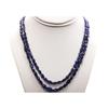 Image 1 : Tanzanite pillet beads 2 rows 176.0 ctw Necklace