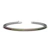 Image 1 : 4.90 ctw Multi Color Sapphire  Rainbow Bracelet  14kt
