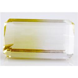 Natural Citrine Bi-color Emerald Cut 17x13mm estimated 1 pc per lot 13.70ctw