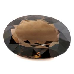 Natural Smokey Topaz Oval Cut 30x40mm estimated 1 pc per lot 91.62ctw