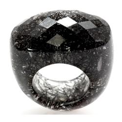 Natural Smokey Quarts Ring 20x30x30mm estimated 1 pc per lot 93.74ctw, size 5.5