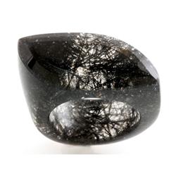 Natural Smokey Quarts Ring 15x30x30mm estimated 1 pc per lot 63.70ctw, size 9