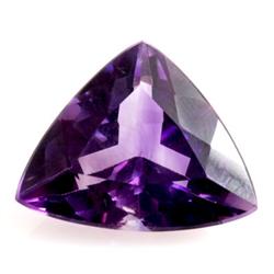 Natural Amethyst Trillion Cut 16x16mm estimated 1 pc per lot 8.43ctw
