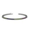 Image 1 : 4.90 ctw Multi Color Sapphire  Rainbow Bracelet  14kt