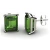 Image 1 : Genuine 10.50 ctw Peridot Earring 14ktWhite or Yellow Gold 3.75g