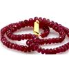 Image 1 : Natural Ruby Necklace 134.39ctw with brass clasp