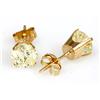 Image 2 : 1.50 ctw Diamond Stud Earring 14KT Y/Gold I1