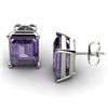 Image 1 : Genuine 6.0 ctw Tanzanite Earring 14ktWhite or Yellow Gold 3.2g