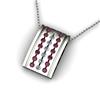 Image 1 : Genuine 0.92 ctw Ruby & Diamond Pendant 14kt White or Yellow Gold 5.04g