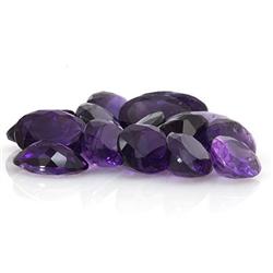 Natural Amethyst Oval Cut AA 10x14mm estimated 15 pc per lot 78.96ctw