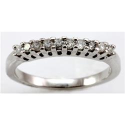 Genuine 0.32 ctw Diamond Ring 14kt W/Y Gold 2.84g RS 7.25
