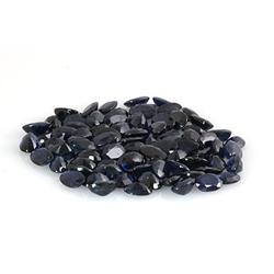 Natural Dark Blue Sapphire Checkered Oval Cut AAA 6x4mm estimated 80 pc per lot 46.03ctw