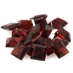Natural Garnet Princess Cut 6x6mm estimated 42 pc per lot 56.04ctw