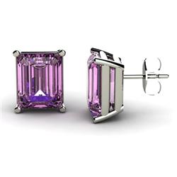 Genuine 8.40 ctw Amethyst Earring 14ktWhite or Yellow Gold 3.75g