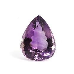 Natural Amethyst Pear Cut 25x33mm estimated 1 pc per lot 69.03ctw