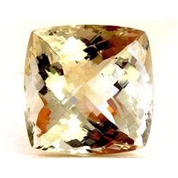 Natural Lemon Topaz Checkered Square Cushion Cut 25x25mm estimated 1 pc per lot 68.50ctw