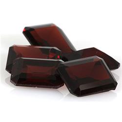 Natural Garnet Emerald Cut 9x11mm estimated 5 pc per lot 23.39ctw