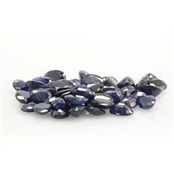 Natural Dark Blue Sapphire Checkered Oval Cut AAA 7x5mm estimated 45 pc per lot 44.30ctw