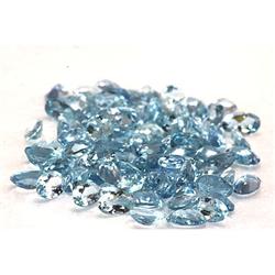 Natural Aqua Marine Oval Cut AA 6x4mm estimated 138 pc per lot 48.59ctw