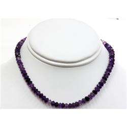 Amethyst beads 70.0 ctw Necklace