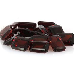 Natural Garnet Emerald Cut 6x8mm estimated 19 pc per lot 37.80ctw