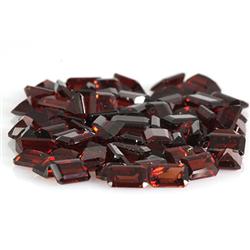 Natuarl Garnet Emerald Cut 4x6mm estimated 80 pc per lot 58.17ctw