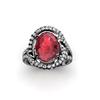 Image 2 : Ruby 4.92 ctw & Diamond Ring 18kt W/Y  Gold