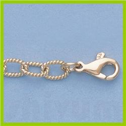 Genuine 16" 14kt Italian Gold-Yellow or White 4.5mm, Twisted Oval Medium :13.7gr