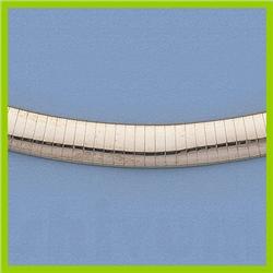 Genuine 14kt Italian 8mm, Omegas Half Round,  47.2gr