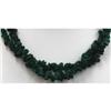 Image 2 : Natural Emerald Double Row Design Necklace with clasp