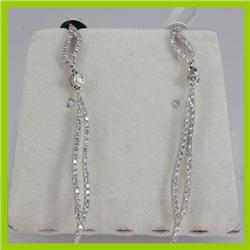 Genuine  0.29 ctw Diamond Earring 18KT White Gold