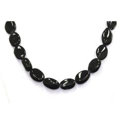 Natural Black Tourmaline  Beads Necklace
