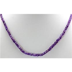 Natural Amethyst Single Row Necklace with clasp