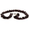 Image 3 : Natural Garnet 16" inches Double Twisted Row Necklace 265ctw approx with clasp