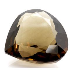 Natural Smokey Topaz Trilliion Cut 35x40mm estimated 1 pc per lot 167.86ctw