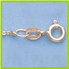 Image 1 : Genuine 16" 14kt Italian Gold-Yellow or White 1.3mm, D/C Circle Link Chain Gauge:030, 1.6gr