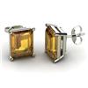 Image 1 : Genuine 4.50 ctw Citrine Earring 14ktWhite or Yellow Gold 3.2g