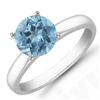 Aqua Marine 2.40 ctw Solitaire Ring 14kt W/Y  Gold