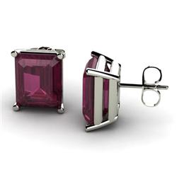 Genuine 12.50 ctw Ruby Earring 14ktWhite or Yellow Gold 4g
