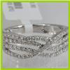 Image 1 : Genuine  0.60 ctw Diamond Ring 18KT White Gold