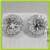 Image 1 : Genuine  0.53 ctw Diamond Earring 18KT White  Gold