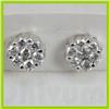 Image 1 : Genuine  0.65 ctw Diamond Earring 18KT White Gold